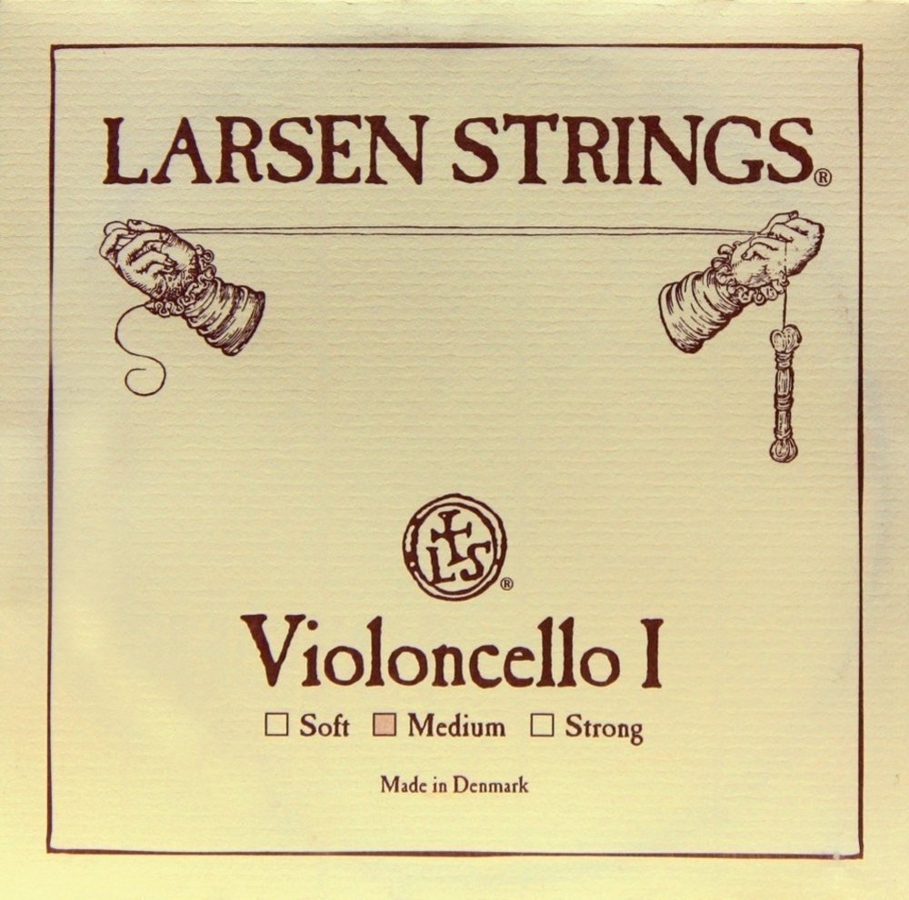 Premium LARSEN Cello Strings Set - Original A Steel Soft for Warm, Rich Tone | Ideal for Professional Cellists & Orchestral Performances