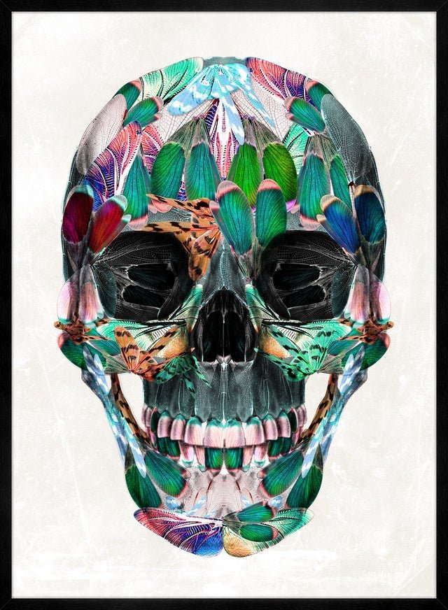 White Wings Skull Print T-Shirt - Gothic Streetwear for Men & Women | Perfect for Halloween, Concerts, and Alternative Fashion