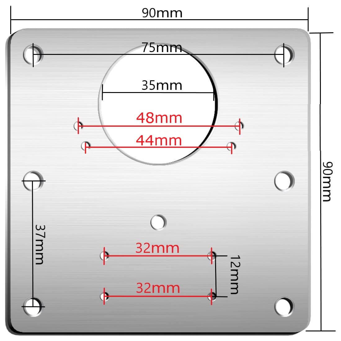1 Pcs Kitchen Cabinet Door Hinges Repair Plate Brackets Kit with Fixing Screws - Easy DIY Installation for Cupboard, Wardrobe & Furniture Repair