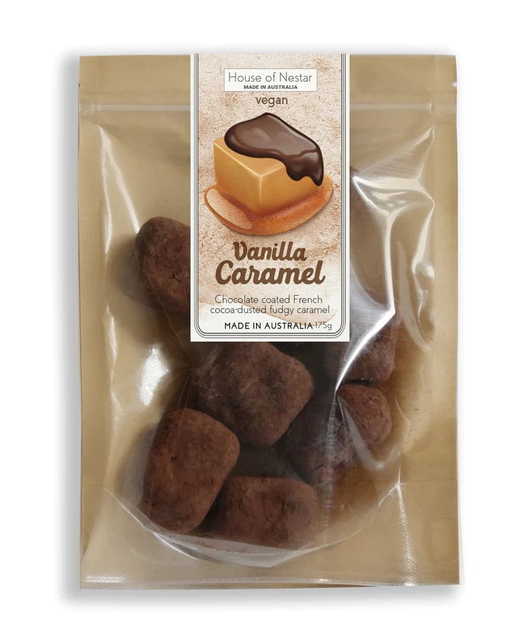 House of Nestar Fudgy Vanilla Caramels 175g - Delicious Soft Chewy Candy for Gifts, Parties & Dessert Toppings