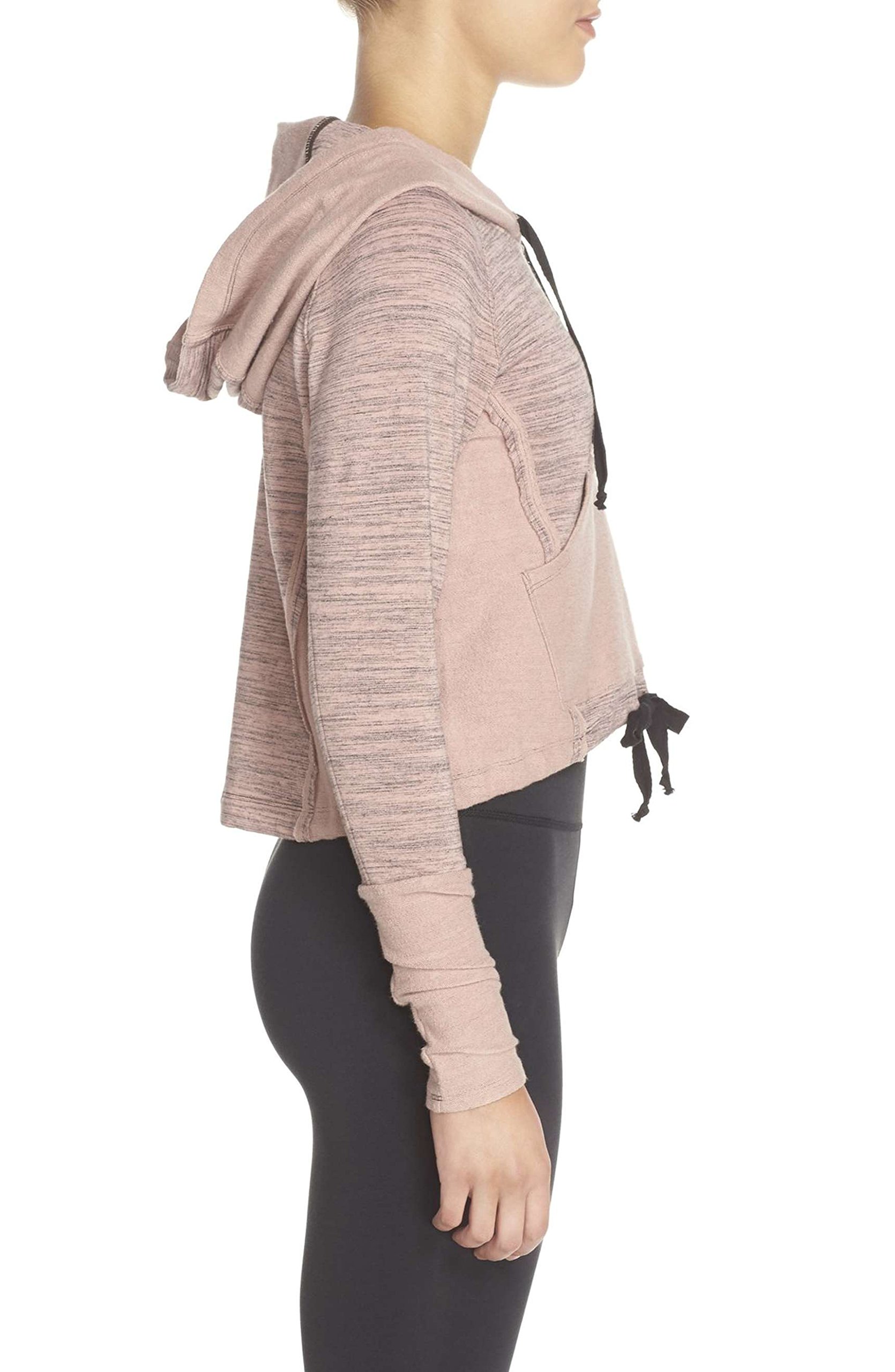 Free People Hoodie for Women - San Jose Rose Bloom Print, Cozy Fleece Pullover Sweatshirt, Casual Loungewear for Fall & Winter, Perfect for Streetwear and Everyday Comfort