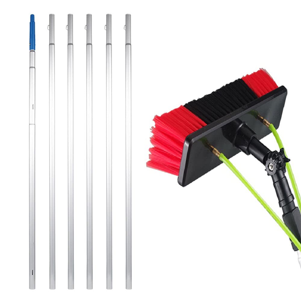 Solar Panel & Window Cleaning Kit - Water Fed Pole with Brush & Spray Washer for Outdoor Glass Cleaning - Perfect for Home, Office & Commercial Building Maintenance