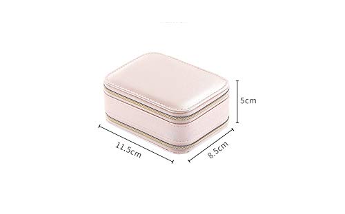 Mini Jewelry Box - Portable Travel Jewelry Organizer & Storage Case (Blue) | Perfect for Necklaces, Rings, Earrings | Great for Travel, Home & Gift Giving