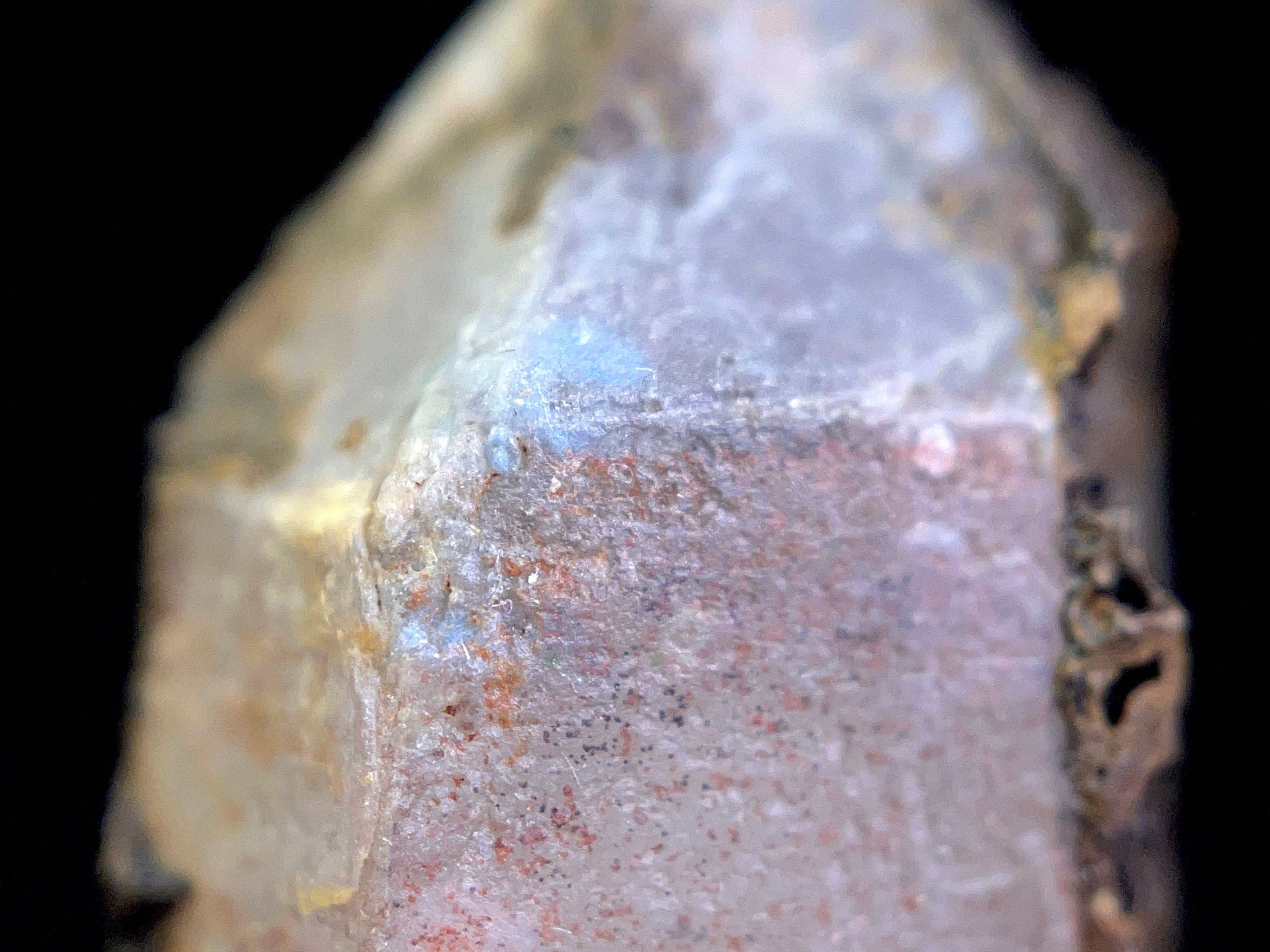 PAPAGOITE in QUARTZ Raw Crystal - Rare Metaphysical Healing Stone | Natural Mineral Specimen for Energy Work, Meditation & Crystal Collection (46362)