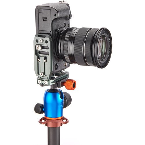 3 Legged Thing Lexie Universal L Bracket for DSLR Cameras - Multi-Function Quick Release Plate (Slate Gray) - Perfect for Tripod Mounting, Vlogging & Photography Accessories