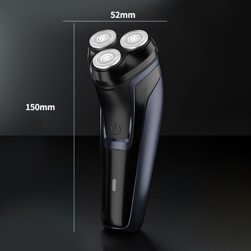 Electric Head Shaver for Bald Men - Rechargeable Waterproof Razor with Floating 3D Blades, Portable & Washable - Perfect for Travel, Home Use & Quick Grooming