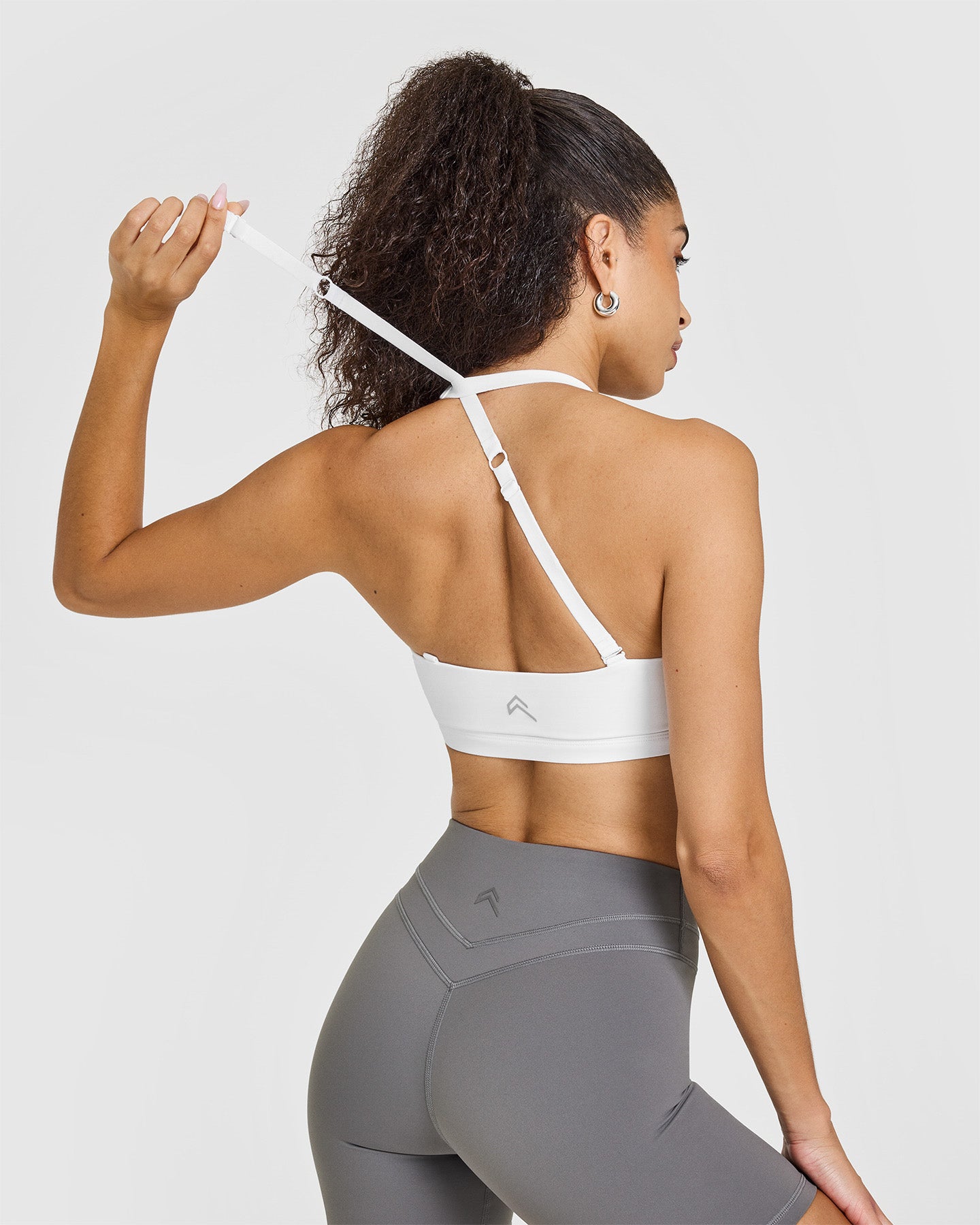 High Support Unified Twist Sports Bra for Women - Breathable Workout Top for Running, Yoga & Gym - White
