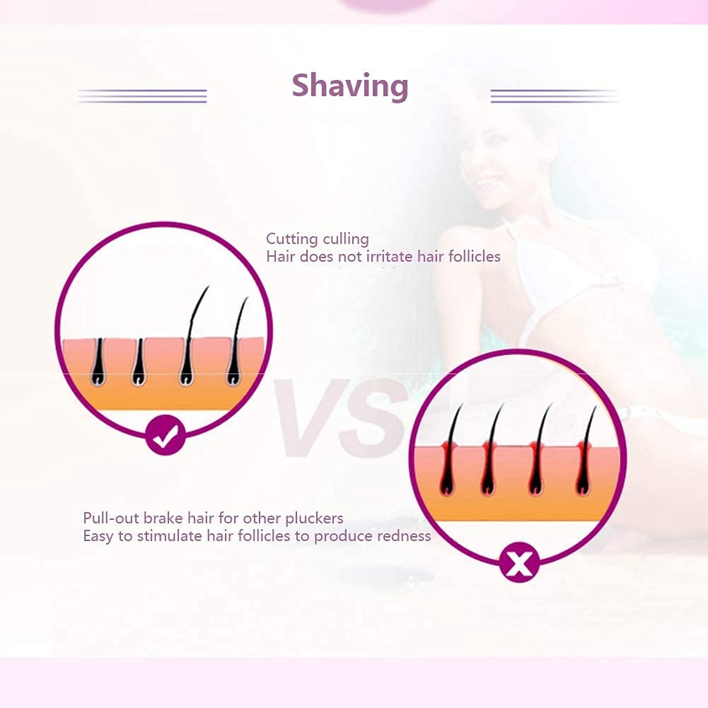 Best 3-in-1 Electric Epilator for Women - Painless Hair Removal Device, Waterproof Lady Shaver & Trimmer for Bikini Area, Nose, Armpits - Perfect for Smooth Skin at Home or Travel
