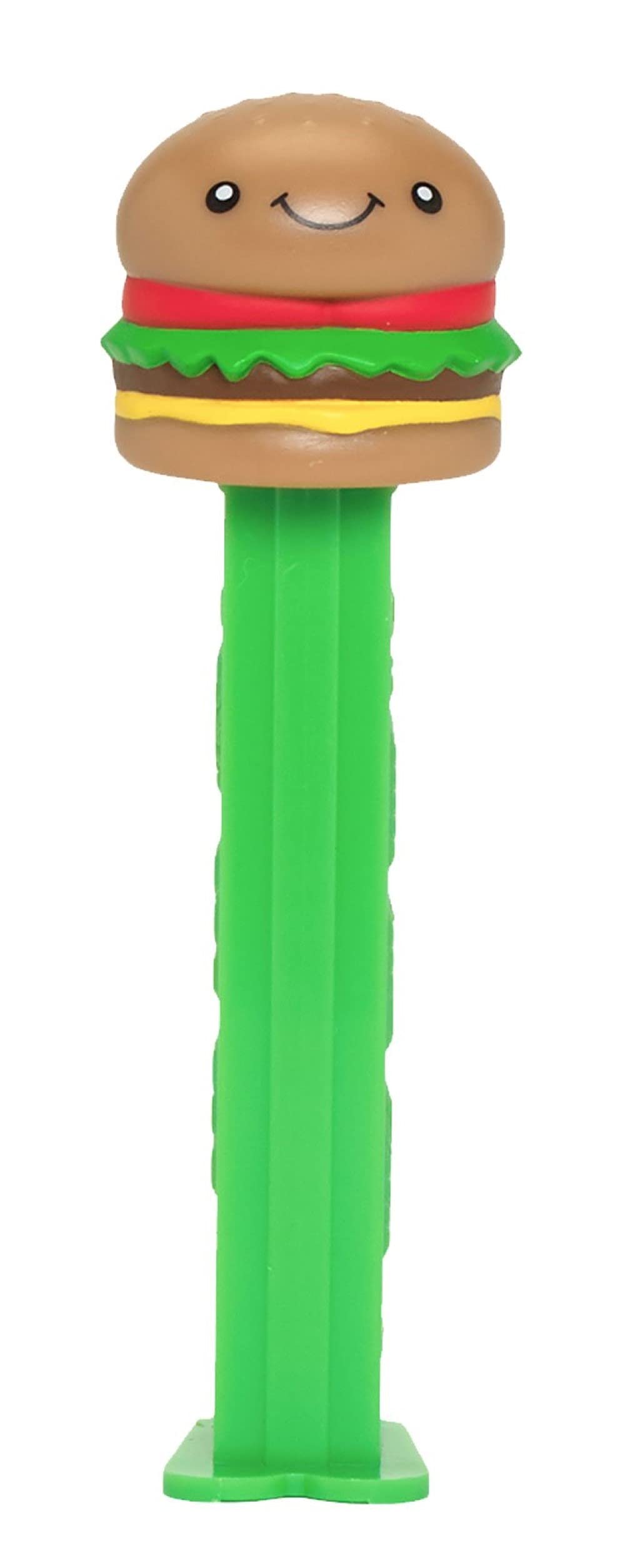 Pez Burger Candy Dispenser - Cheeseburger Shaped Pez Candy Dispenser with Refillable Candy | Fun Party Favors for Kids Birthday, Halloween & Grab Bags | Perfect for Themed Parties, Candy Buffets & Collectors