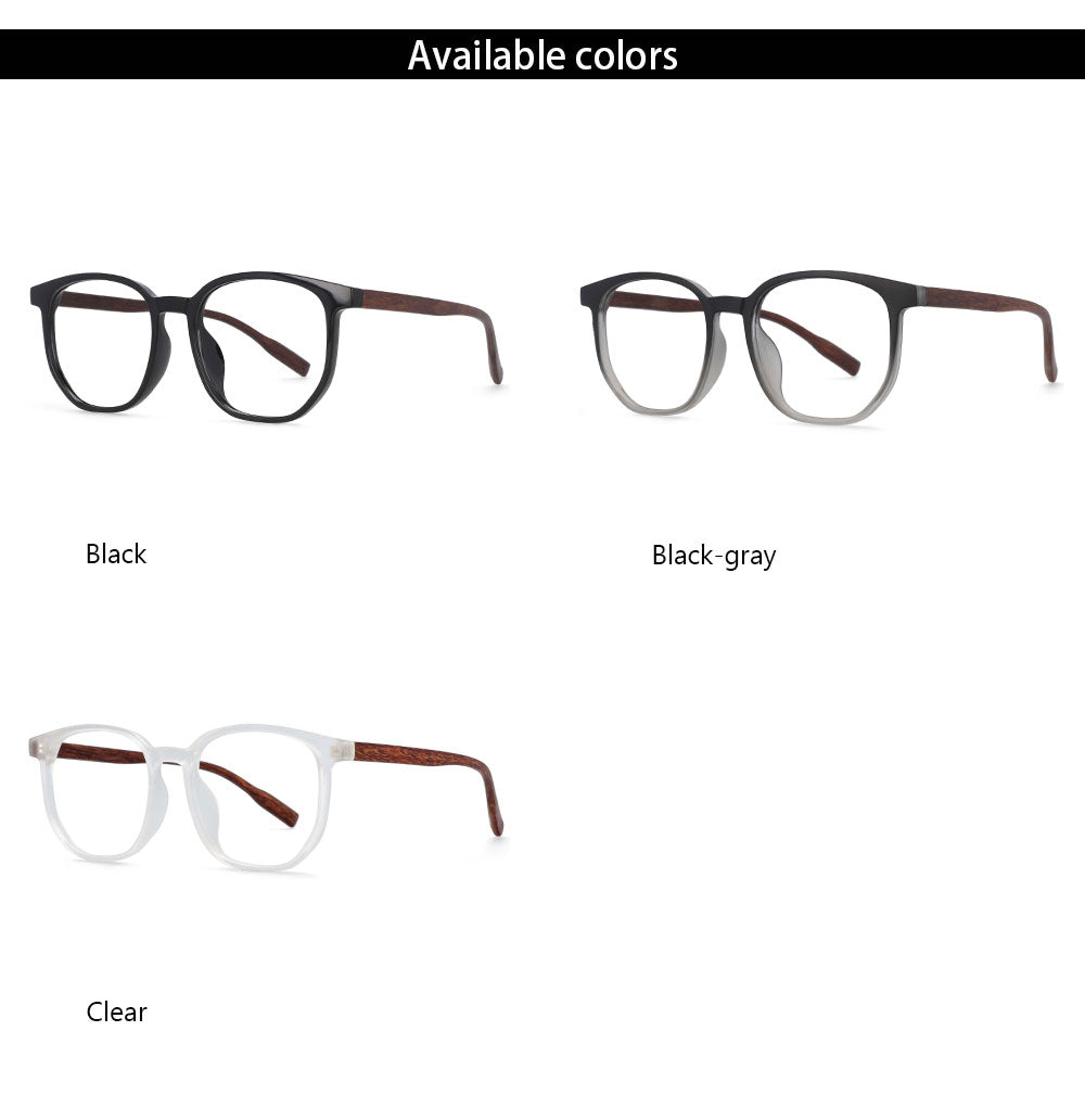 CCspace Unisex Full Rim Oversized Square Cat Eye Titanium Frame Eyeglasses - Lightweight & Durable TR90 Material - Perfect for Reading, Work, and Fashion Accessories (Model 53976)