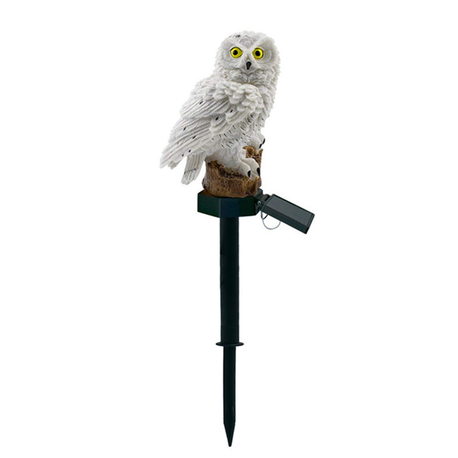Solar Owl Garden Lights Outdoor - Waterproof LED Solar Pathway Lights for Yard, Lawn, Patio Decor | White Decorative Solar Lighting for Walkways, Driveways & Garden Landscaping