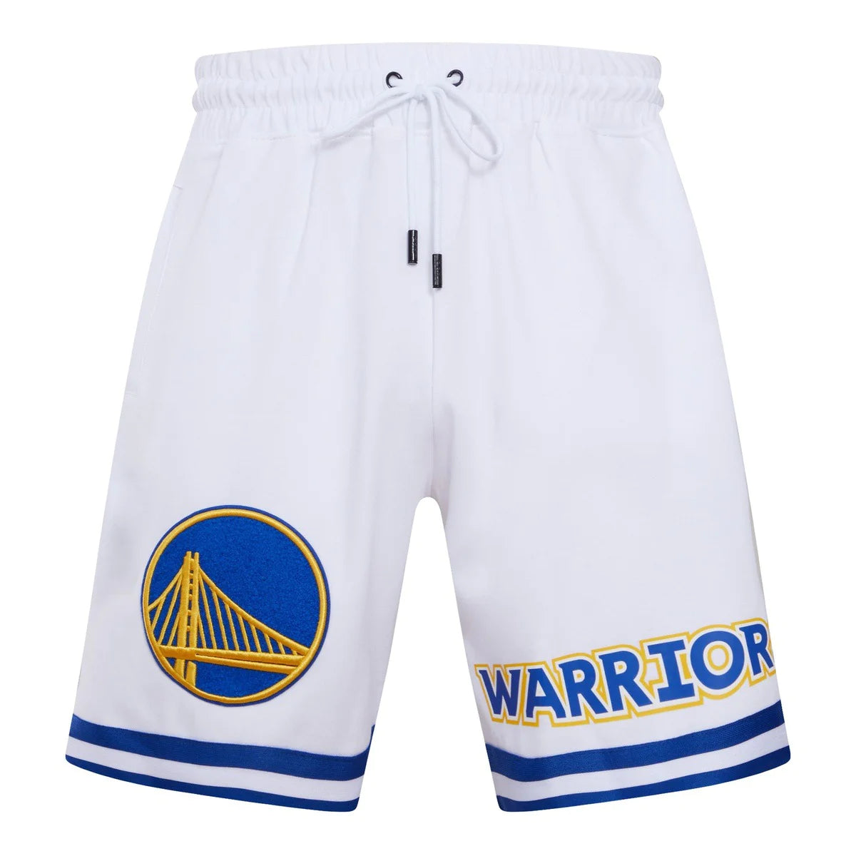 PRO STANDARD Golden State Warriors Classic Chenille Shorts - Vintage NBA Basketball Apparel for Fans & Game Day Outfits