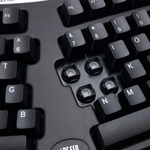 Spire Curvature III Ergonomic Keyboard SP K4008 - USB Wired Comfortable Typing for Office & Gaming - Reduce Wrist Strain & Improve Posture