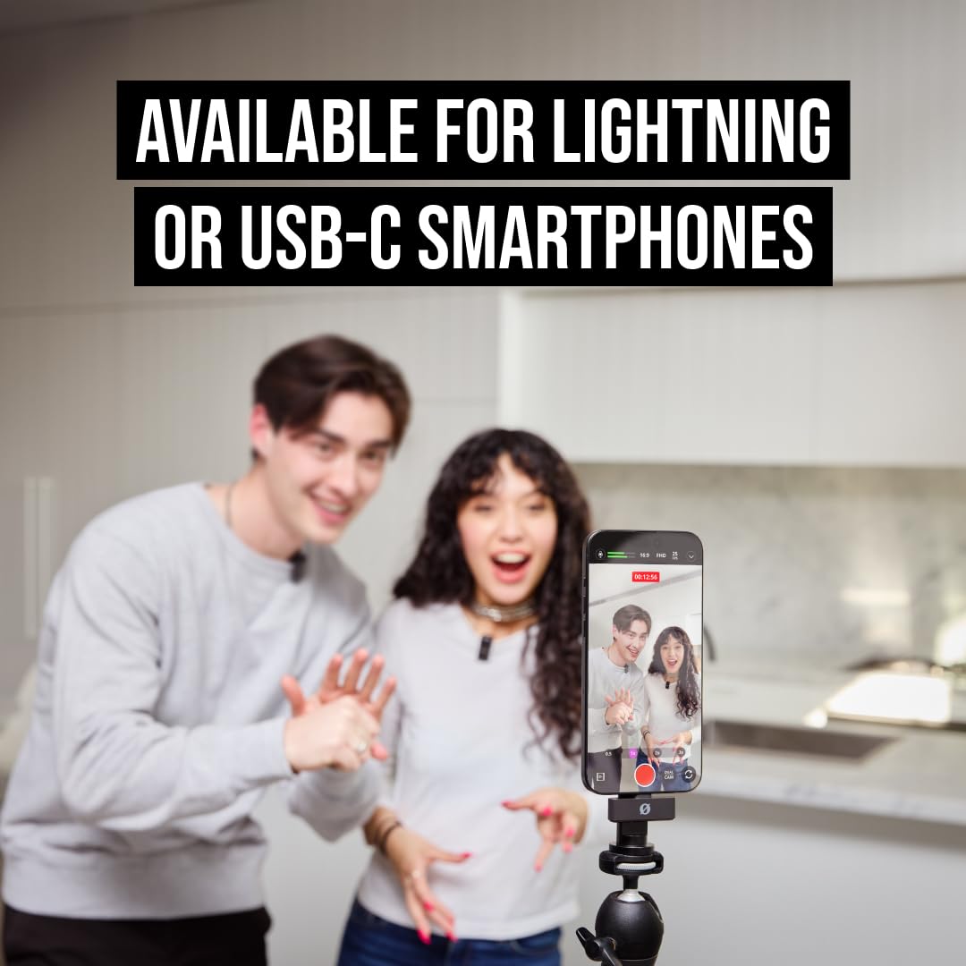 RØDE Wireless GO II - Compact Wireless Microphone System with Dual Mics & USB-C Charging Case for Smartphone, DSLR, YouTube, TikTok, Vlogging & Live Streaming - Black (Perfect for Content Creators, Podcasters & Filmmakers)