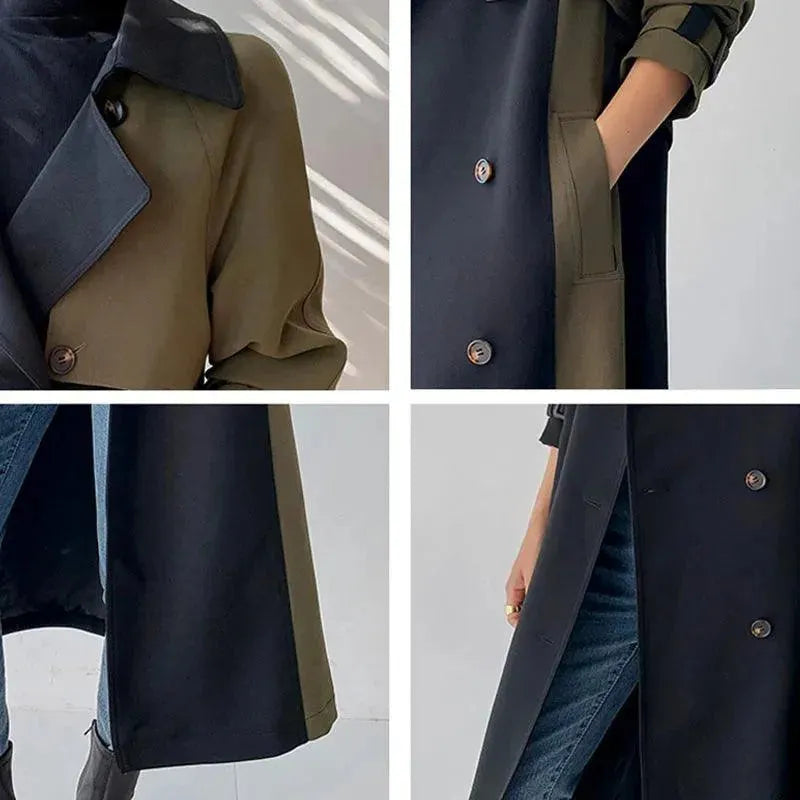 Women's Casual Winter Trench Coat - Waterproof Warm Long Overcoat for Cold Weather - Perfect for Work, Travel & Everyday Wear