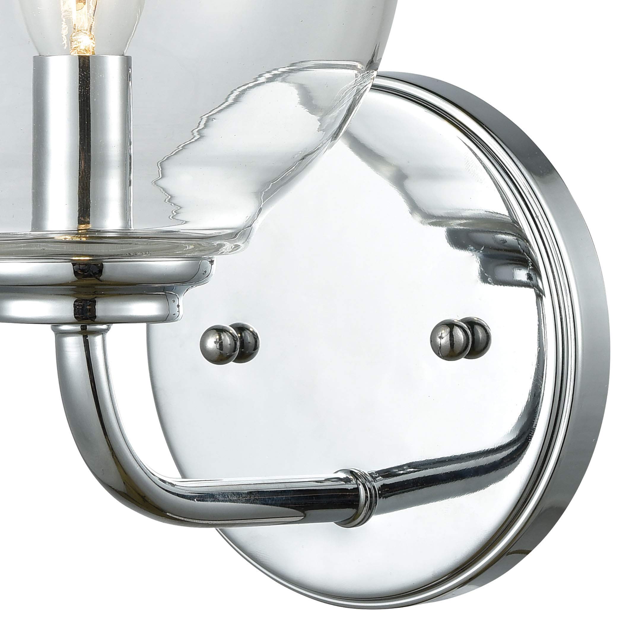 Elk Home 81360/1 Emory 6-Inch Wide 1-Light Bathroom Vanity Light Fixture - Polished Chrome Finish for Modern Powder Room or Master Bath Lighting