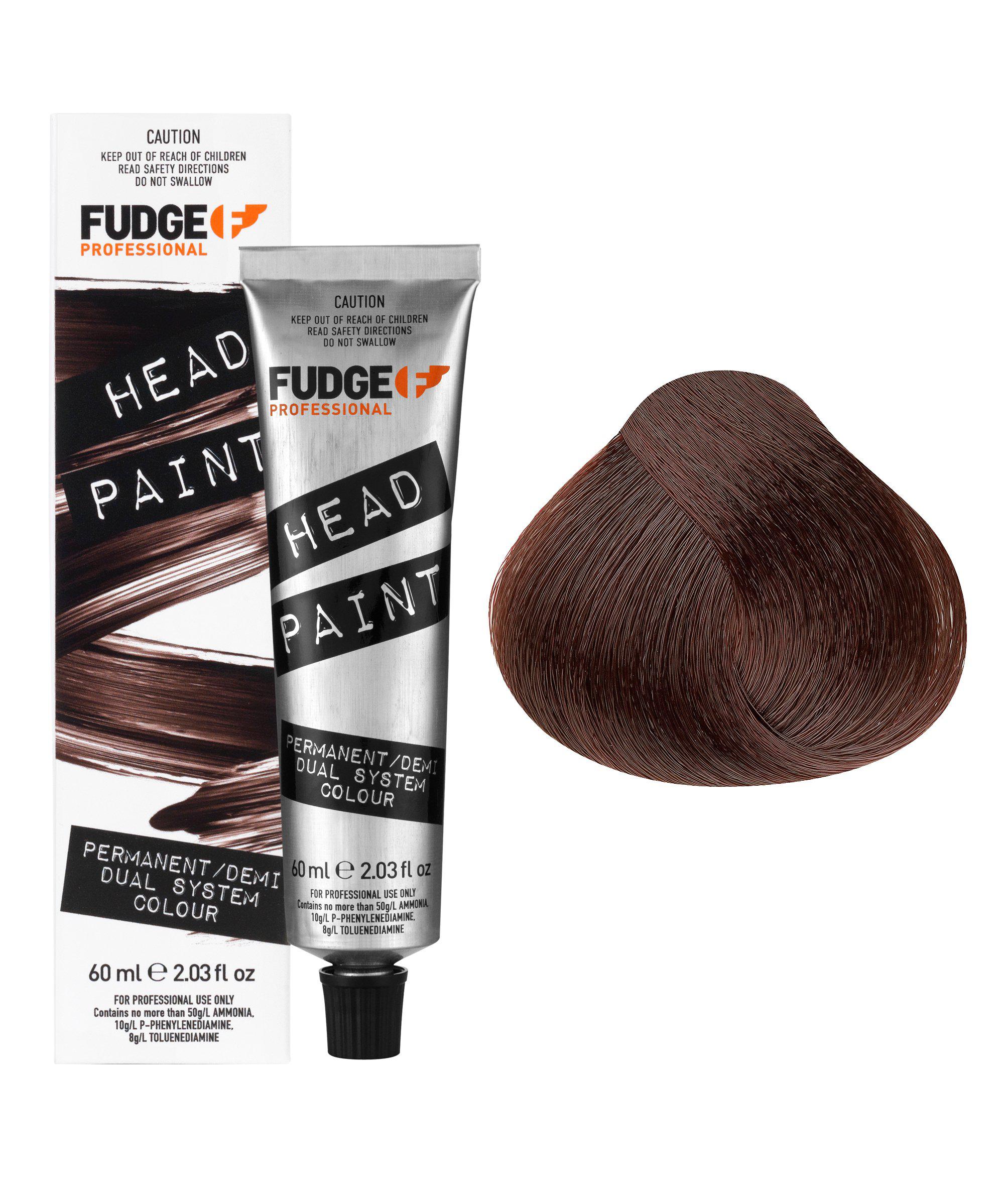 Fudge Headpaint 5.35 Light Toffee Brown 60ml Hair Color - Semi-Permanent Vegan Dye for Vibrant Color & Shine - Perfect for Salon-Quality At-Home Coloring & Creative Hairstyles