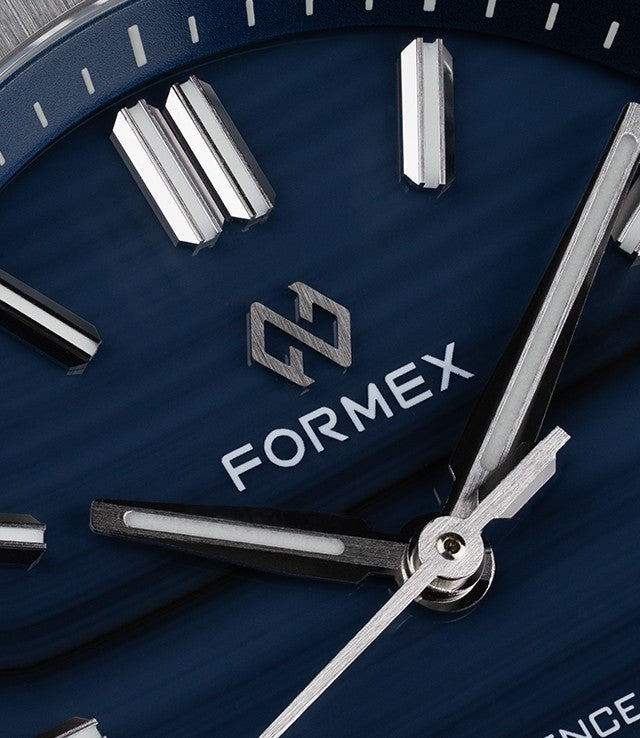 Formex Essence ThirtyNine Chronometer Watch - Swiss Made Blue Agate Dial with Genuine Leather Strap for Men | Luxury Dress Watch for Business & Formal Occasions