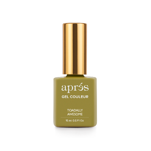 Apres Gel Couleur 355 Toadally Awesome - Professional UV/LED Gel Nail Polish - Long Lasting & High Pigment - Perfect for Nail Salons, DIY Manicures & Special Occasions