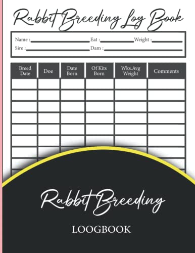 Rabbit Breeding Log Book - Tracker for Rabbitry Business & Hobbyists - Purple Cover for Farm & Pet Records