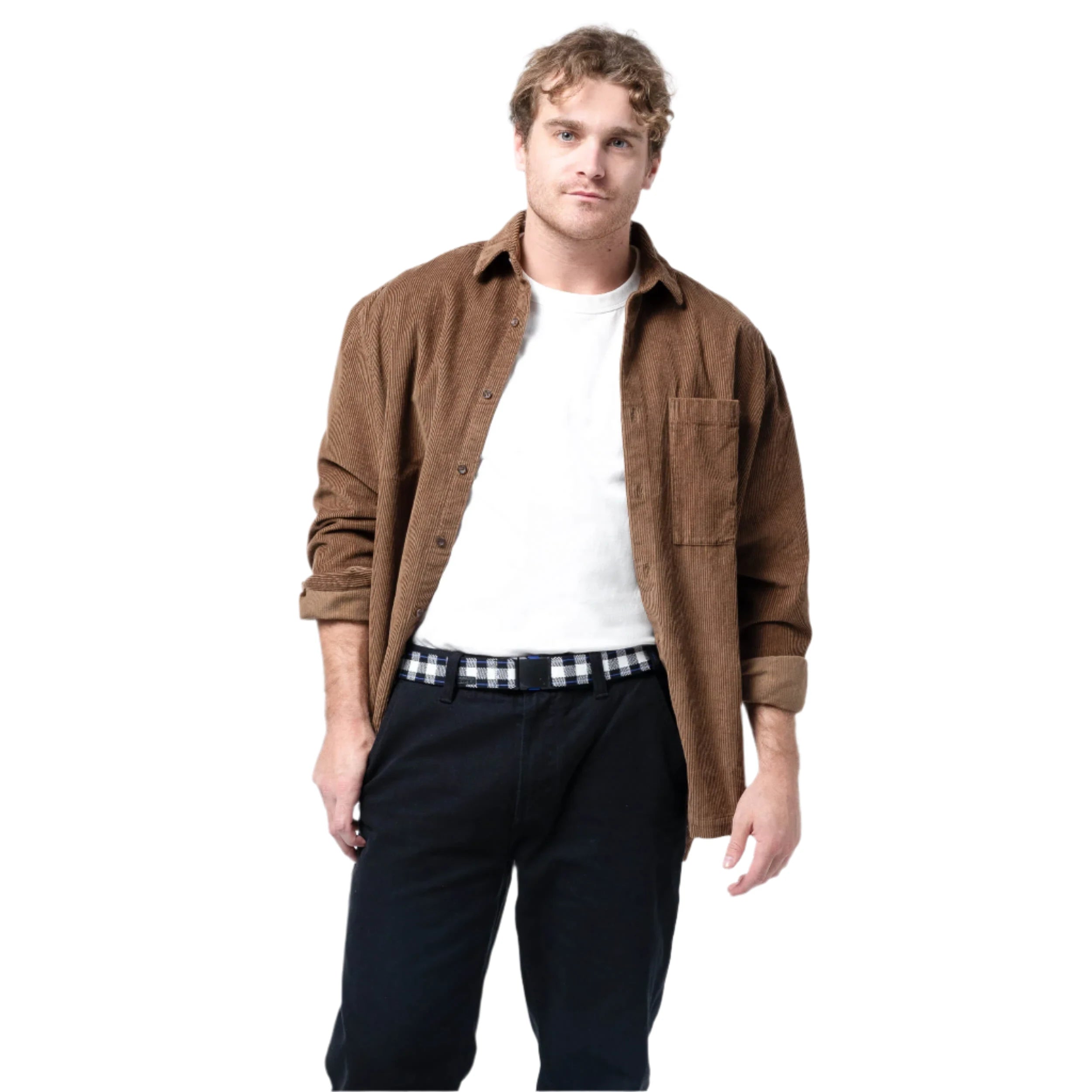 Arcade Plaid Stretch Belt for Men & Women - Adjustable Waistband with Elastic Comfort - Perfect for Casual Wear, Work Pants & Jeans (2025 Collection)
