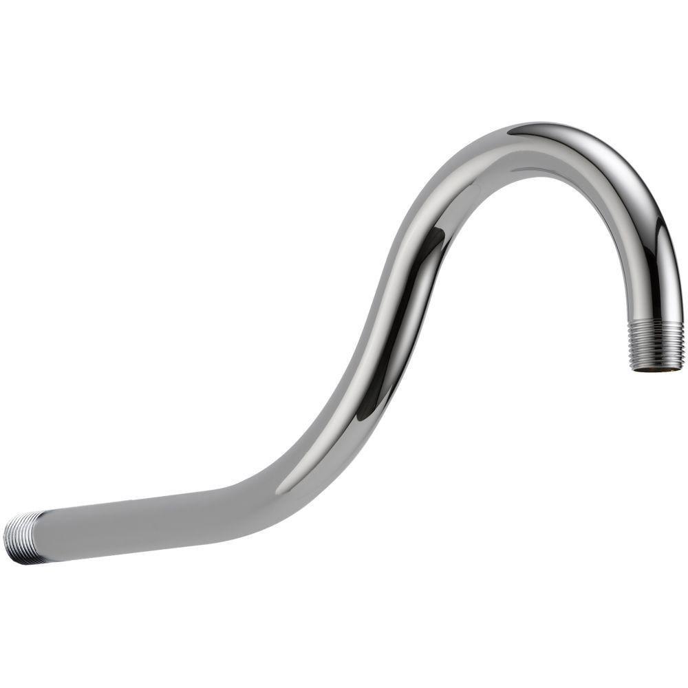 Delta Addison 15-Inch Chrome Shower Arm 529016 - Perfect for Bathroom Renovations & Modern Shower Installations