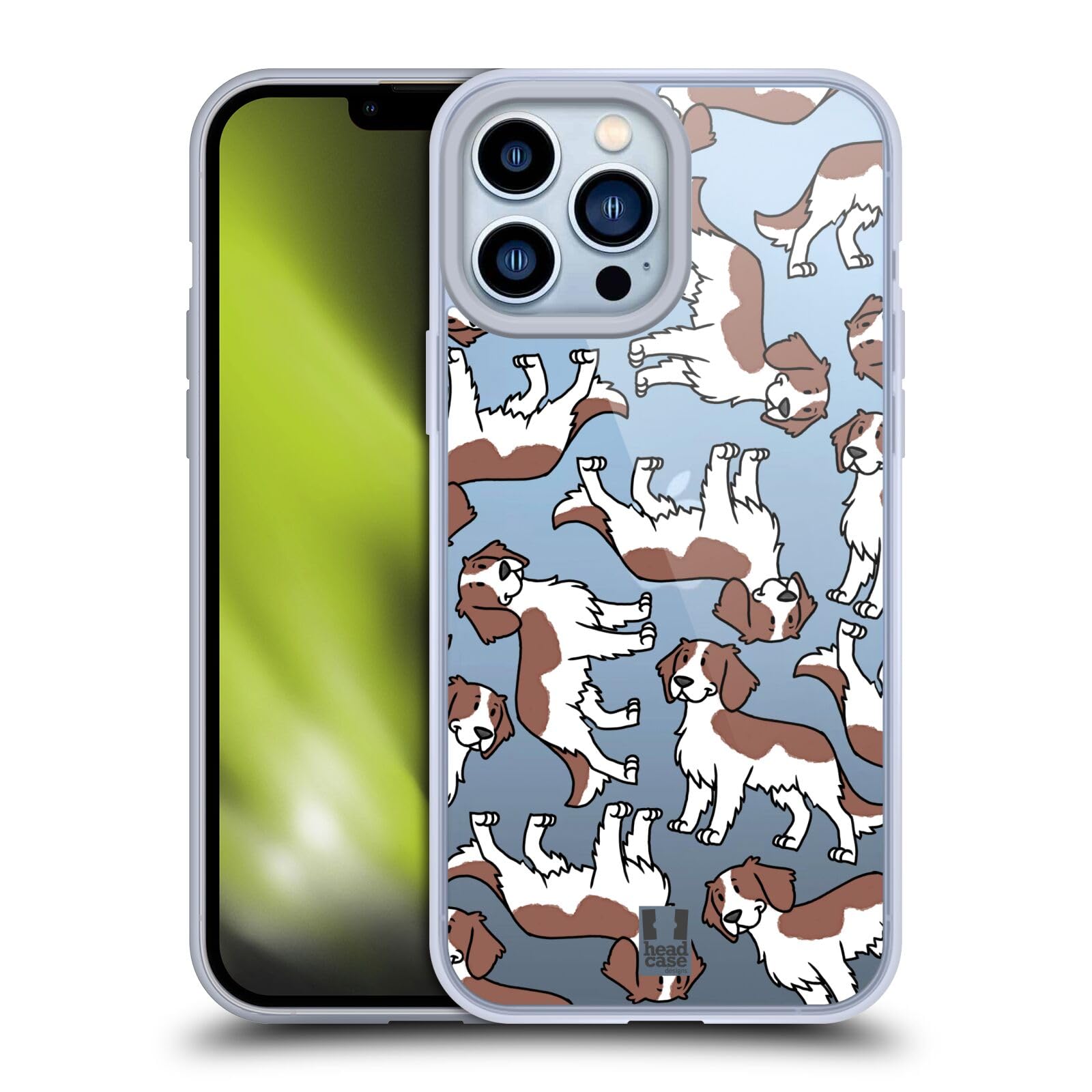 Welsh Springer Spaniel Dog Breed Soft Gel Case Compatible with Apple iPhone 13 Pro Max - Cute Pet Lover Phone Cover for Protection & Style - Perfect for Dog Owners, Animal Lovers & Everyday Use