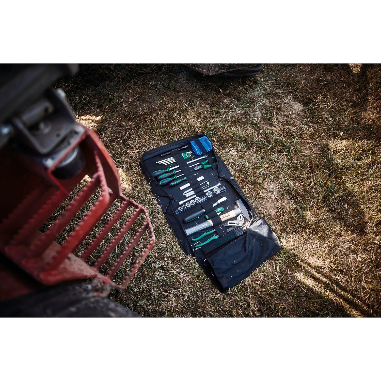 Stahlwille 97830217 Agricultural On-Board Tool Set - Durable Farm & Tractor Repair Kit for Field Maintenance