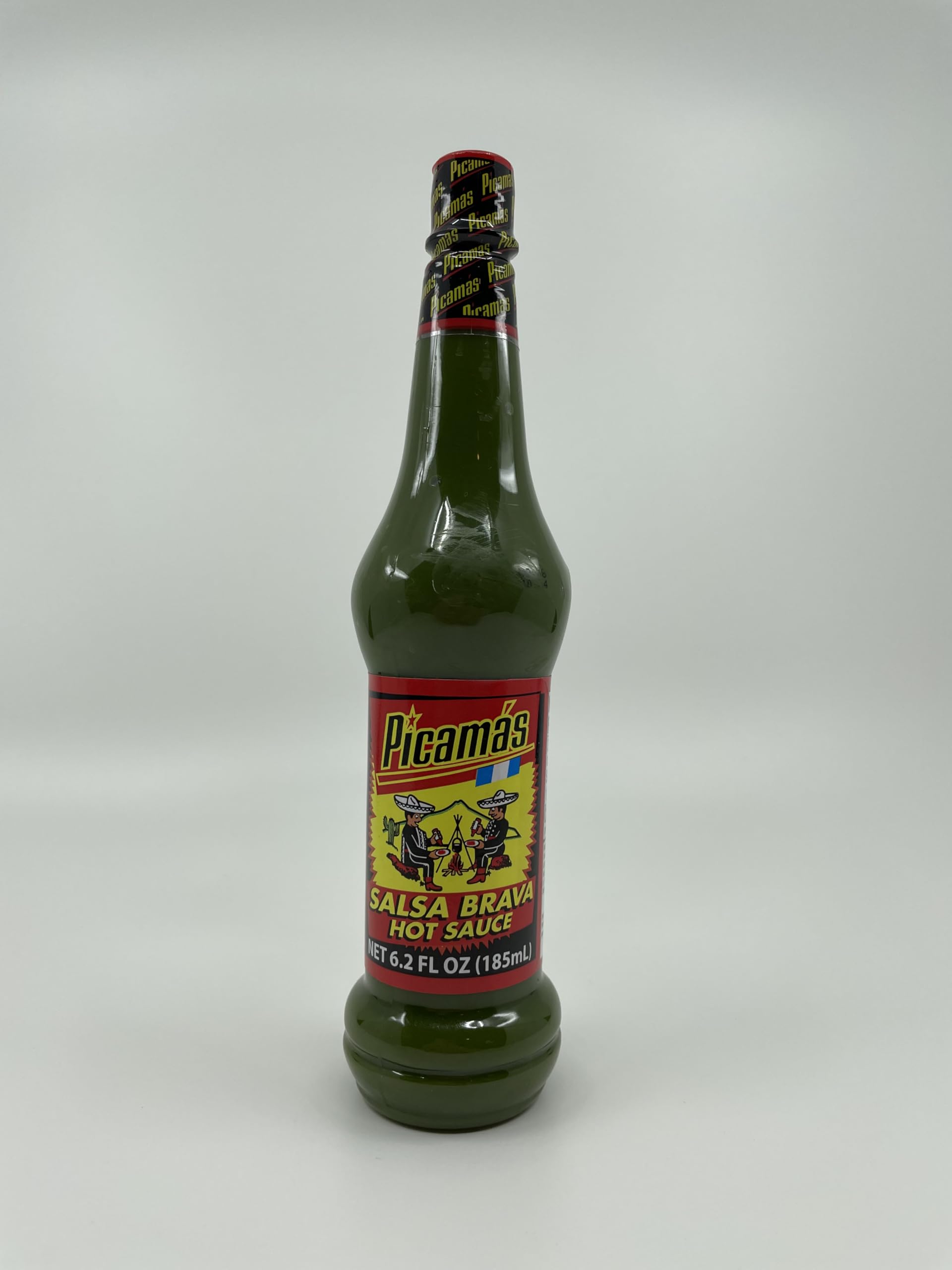 PICAMAS Green Hot Sauce - Salsa Brava 6.2oz (Pack of 3) | Spicy Mexican Chili Pepper Sauce for Tacos, Wings & Nachos | Vegan & Gluten-Free Hot Sauce Gift Set