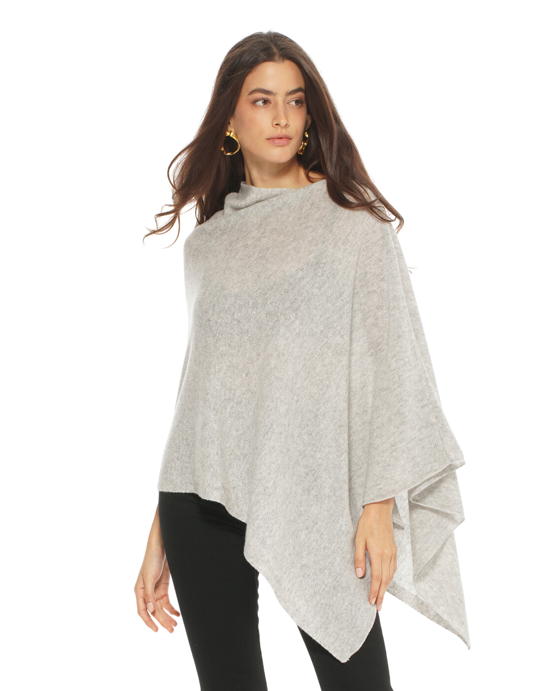 Luxury Women's Pure Cashmere Poncho - Soft & Warm Bordeaux Red Wrap Shawl for Fall & Winter Fashion, Travel & Outdoor Activities