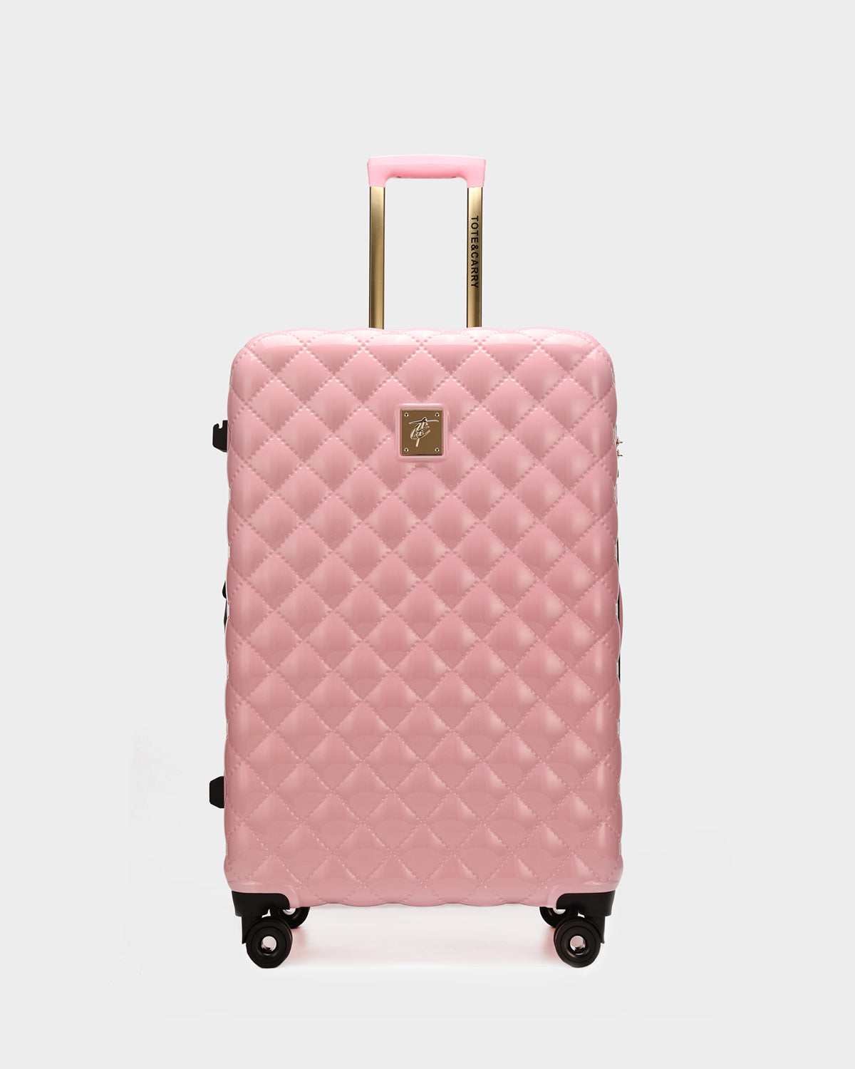Pink Diamond 3-Piece Luggage Set with Spinner Wheels - Lightweight Hardshell Suitcase for Women Travel, Business Trips & Family Vacations