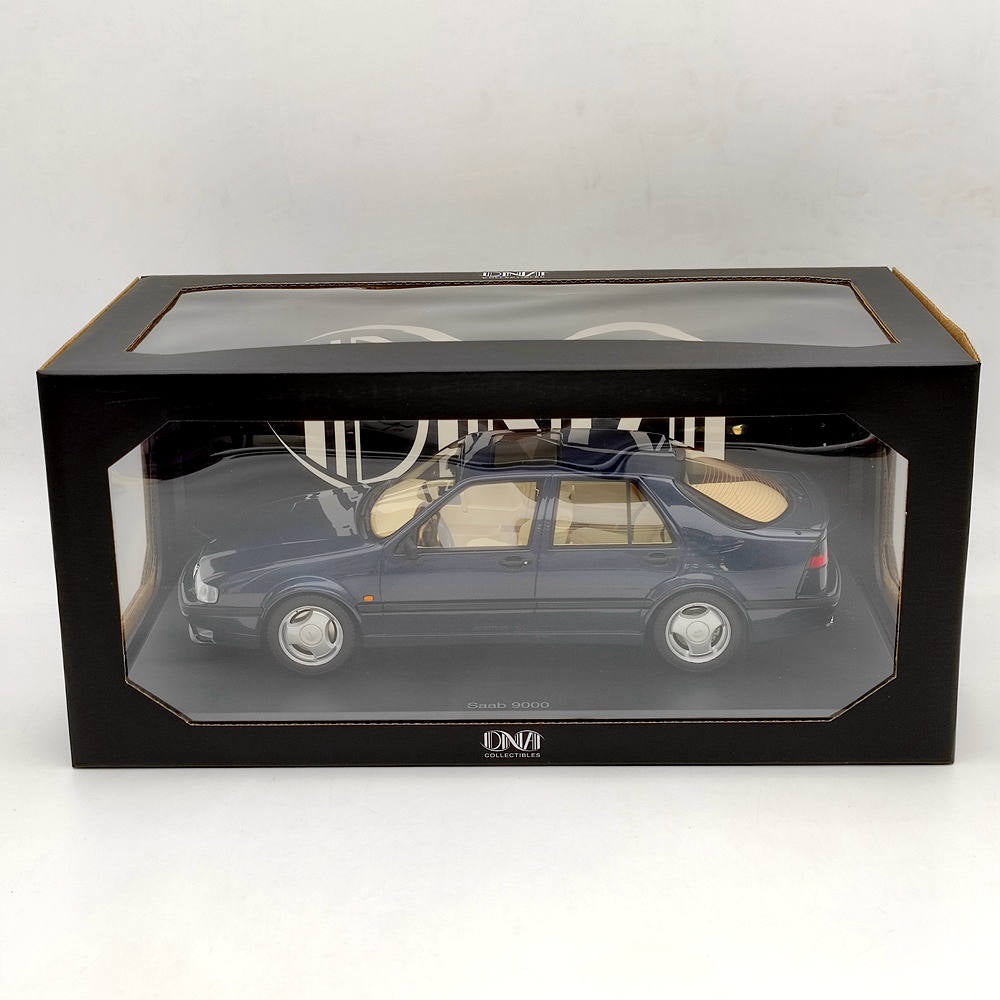 1/18 Scale Saab 9000 Aero CS 1985 Limited Edition Blue Resin Model Car - DNA Collectibles DNA000139 - Perfect for Car Enthusiasts, Collectors, and Gift Giving