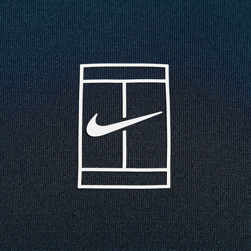 Nike Men's Advantage Court Top Tennis Shirt - Armory Navy | Breathable & Lightweight for Tennis, Running & Casual Wear