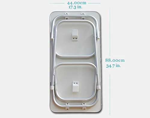 FORMA MARINE Folding Boat Table - White Melamine Surface, 34.7