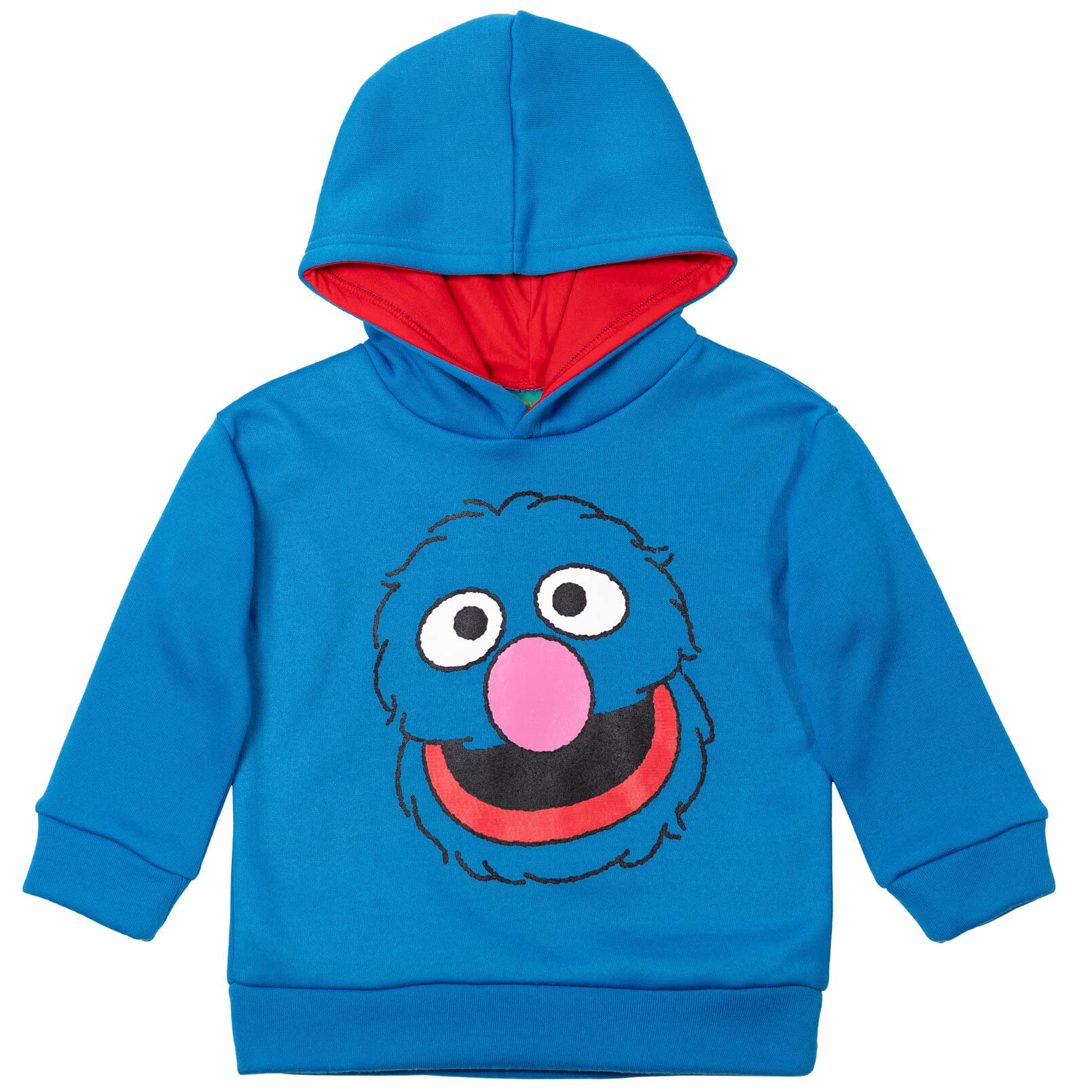 Sesame Street Abby Cadabby Elmo Big Bird Cookie Monster Oscar The Grouch Pullover Hoodie for Infants & Toddlers - Soft Cotton Kids Sweatshirt for Playtime & Family Outings