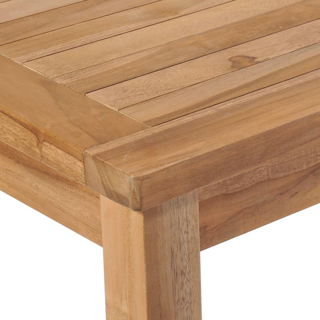 Premium Solid Teak Wood Outdoor Dining Table - Weatherproof Patio Furniture Set for Garden, Backyard & Poolside - Smooth Sanded Finish & Easy Assembly - Perfect for Al Fresco Dining & Entertaining