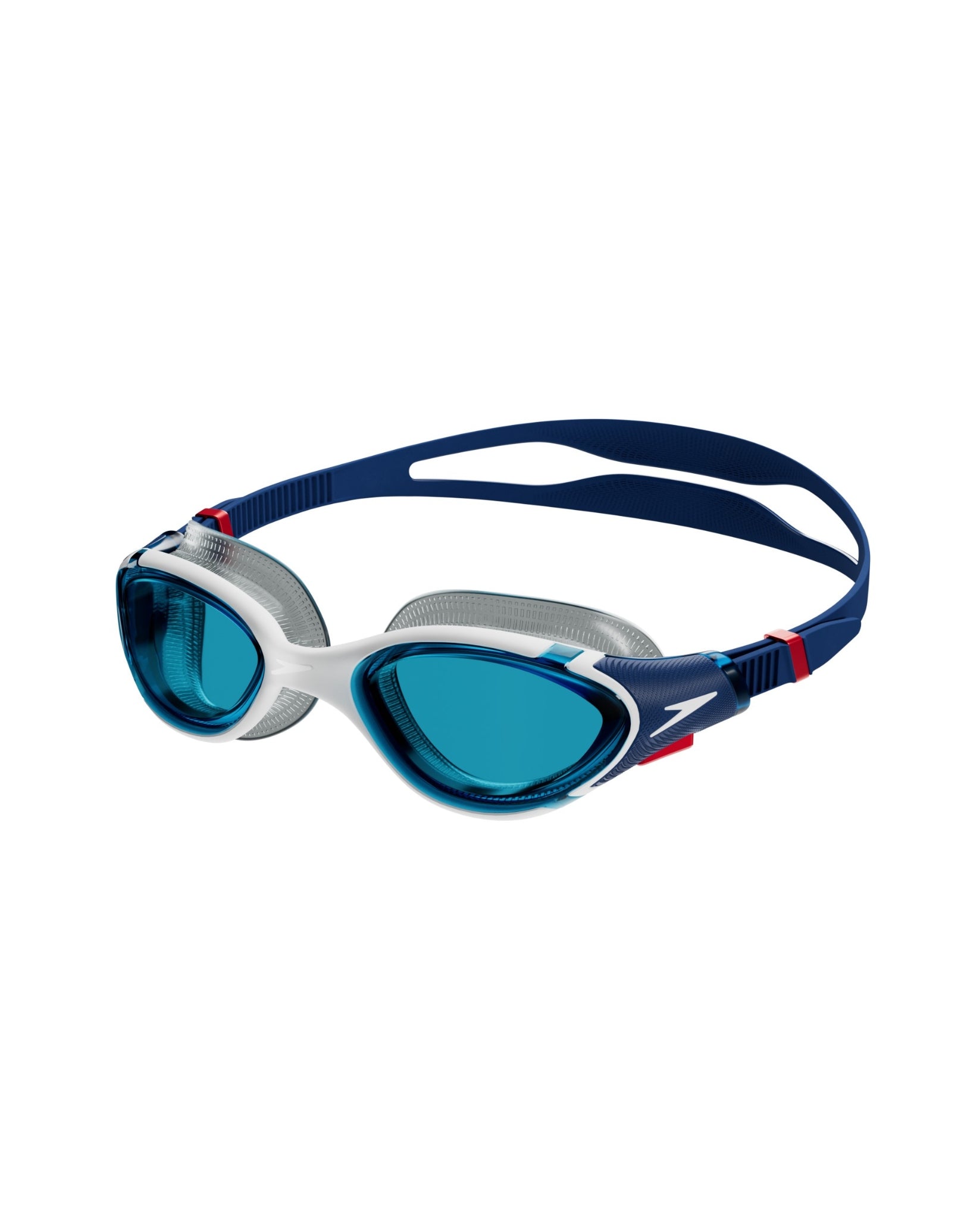 Biofuse 2.0 Anti-Fog Swimming Goggles for Adults - Blue/White - UV Protection, Leakproof Design for Pool, Beach & Competitive Swimming