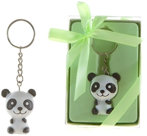 Baby Panda Resin Keychain in Gift Box - Cute Animal Keyring for Kids, Gifts & Collectibles - Perfect for Backpacks, Keychains & Party Favors