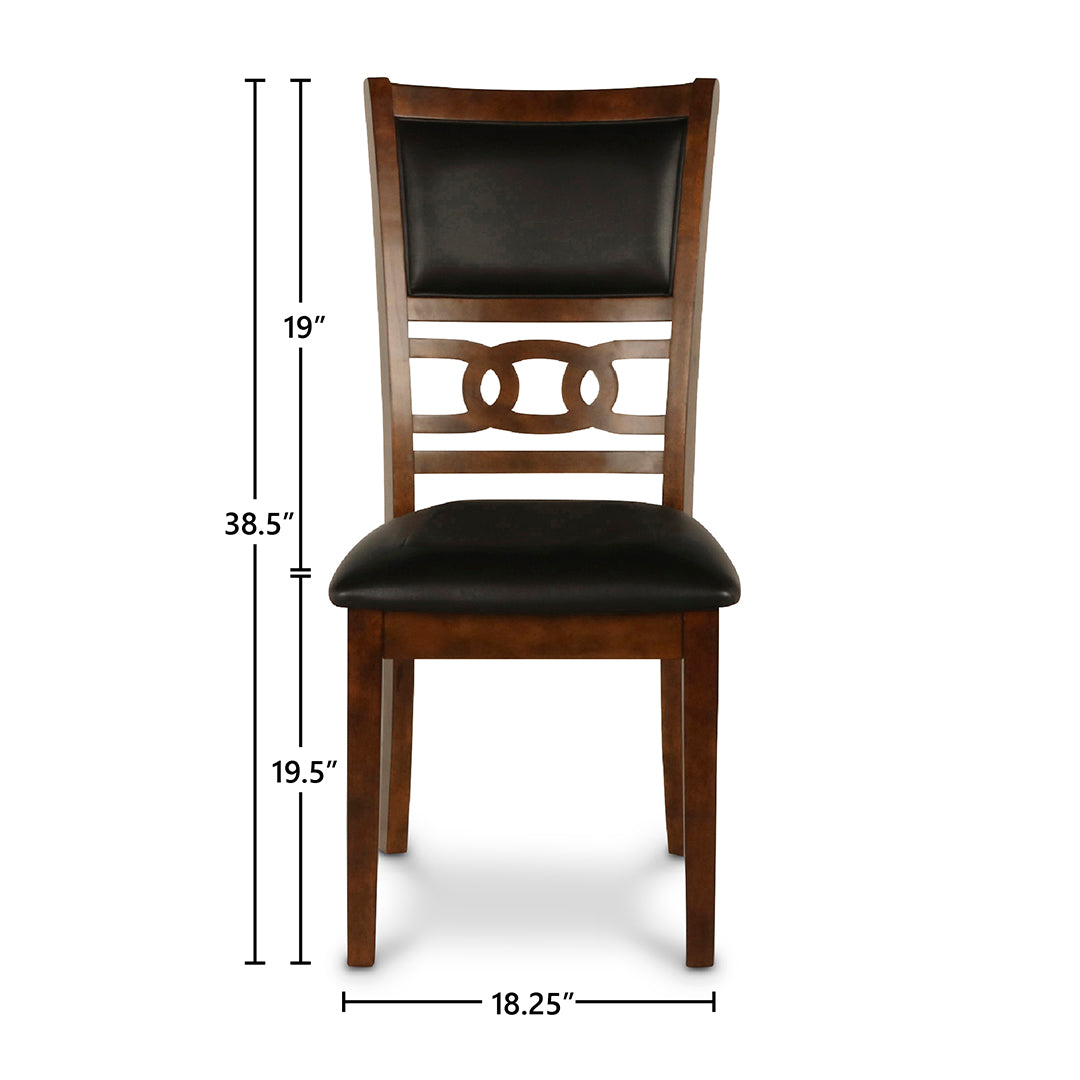 Gia Dining Chair - Brown Wooden Modern Kitchen Chair for Home & Restaurant - Perfect for Dining Rooms, Kitchens, and Cafes