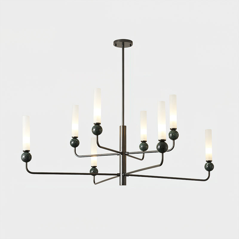 Delie Crystal Chandelier - Elegant Modern Ceiling Light Fixture for Dining Room, Bedroom & Living Room | Perfect for Home Decor, Wedding & Luxury Interior Lighting