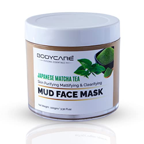 Japanese Matcha Green Tea Mud Face Mask - Detoxifying & Hydrating Formula with Fuller's Earth Clay, Cocoa Butter & Witch Hazel | Anti-Acne, Oil Control & Tan Removal | Anti-Pollution Skincare for Oily & Combination Skin | Perfect for Daily Deep Cleansing & Spa Night Routine - 100g