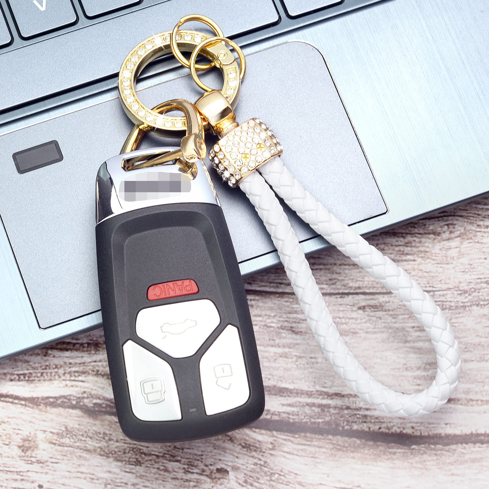 Bling Rhinestone Keychain - Stylish Key Ring for Gifts & Accessories