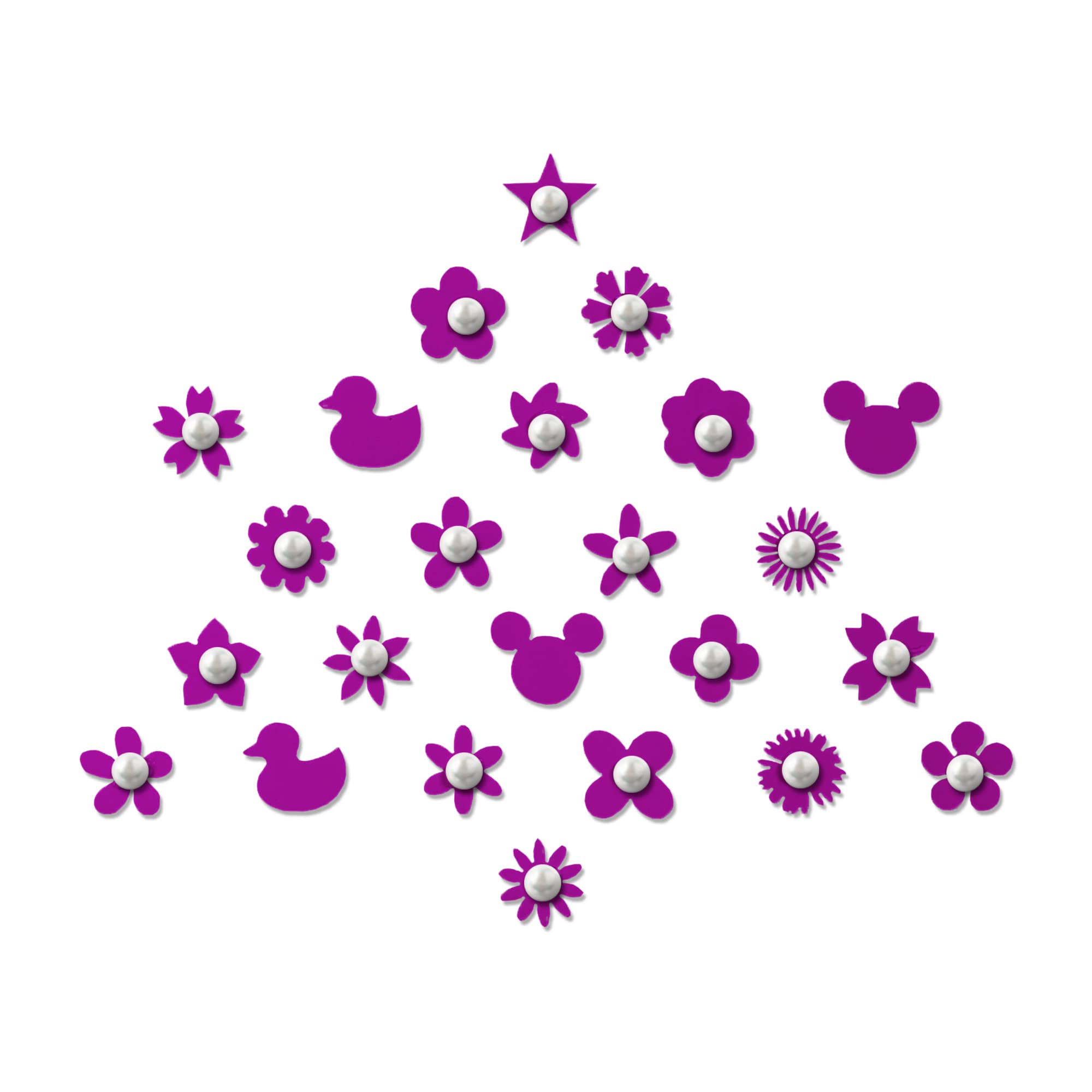 Cute Purple Baby Bindis for Kids - 6mm Face Decoration Stickers (Pack of BB023) | Perfect for Birthday Parties, Halloween Costumes & Indian Festivals