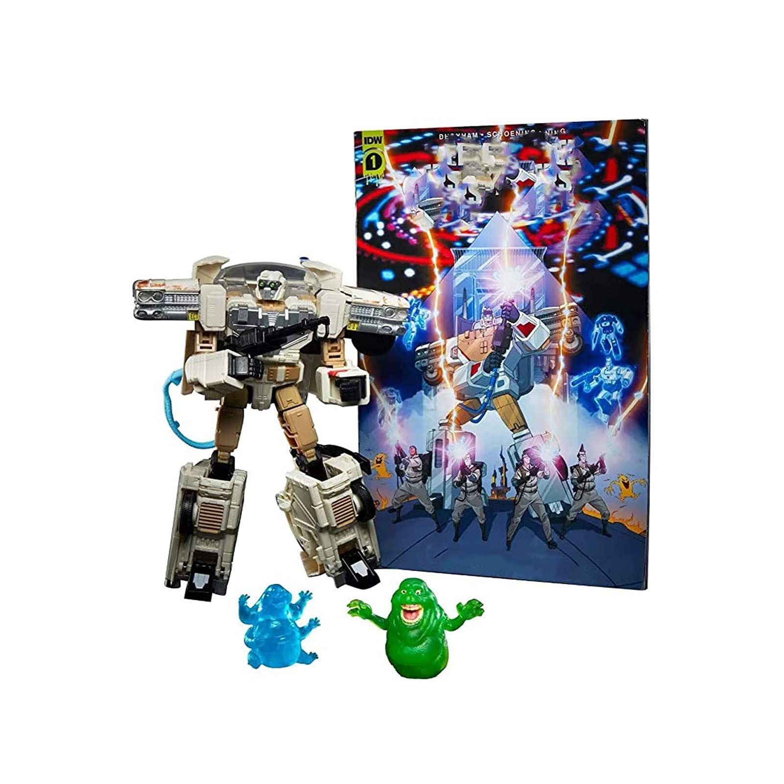 YYFZ Ghostbusters X G1 Autobot Ectotron Transformers Action Figure - Collectible Toy Gift for Kids & Adults - Perfect for Play, Display, and Halloween Cosplay