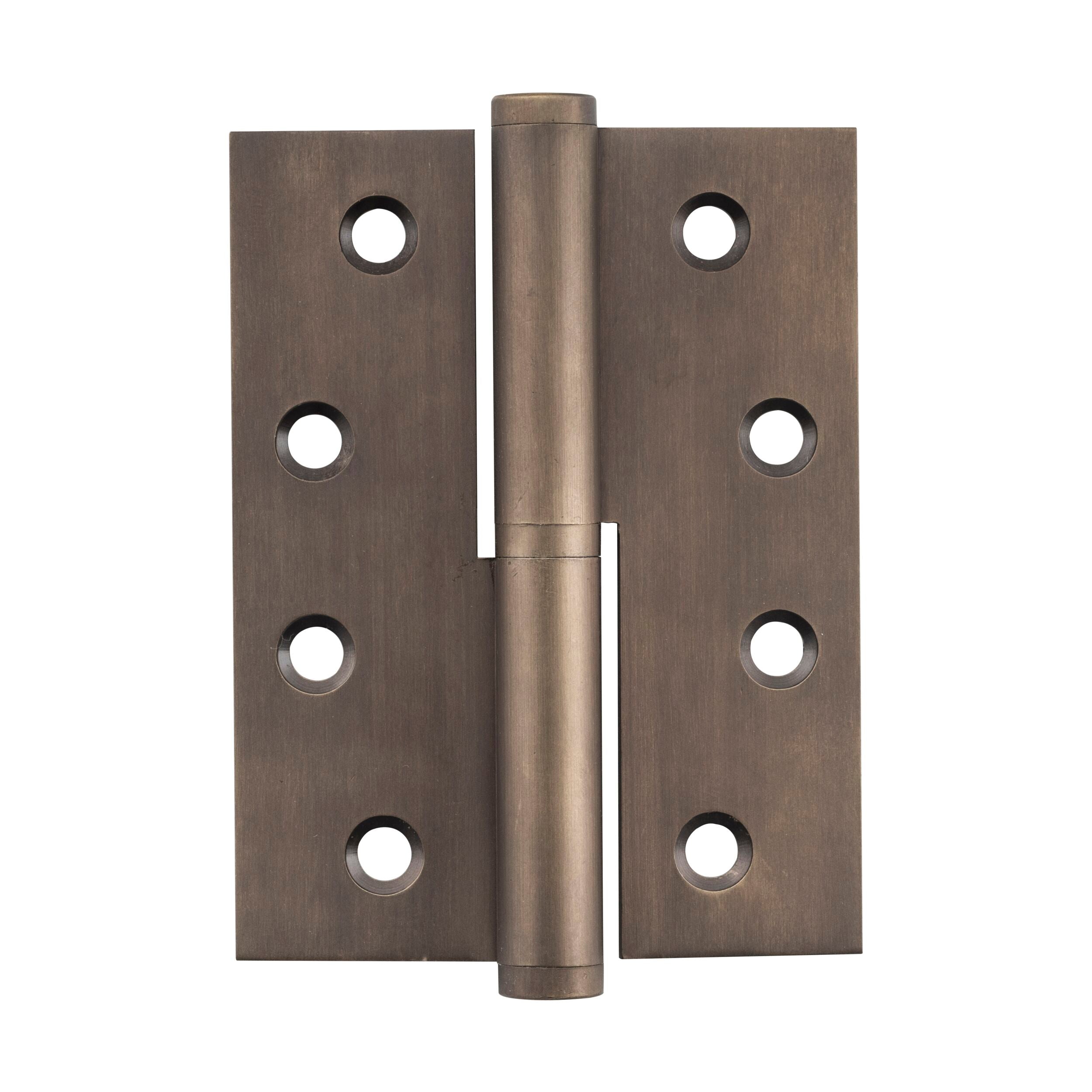 2395 Hinge Lift Off Right Hand Antique Brass H100xW75mm - Premium Cabinet Door Hinges for Kitchen, Bathroom & Furniture Installation