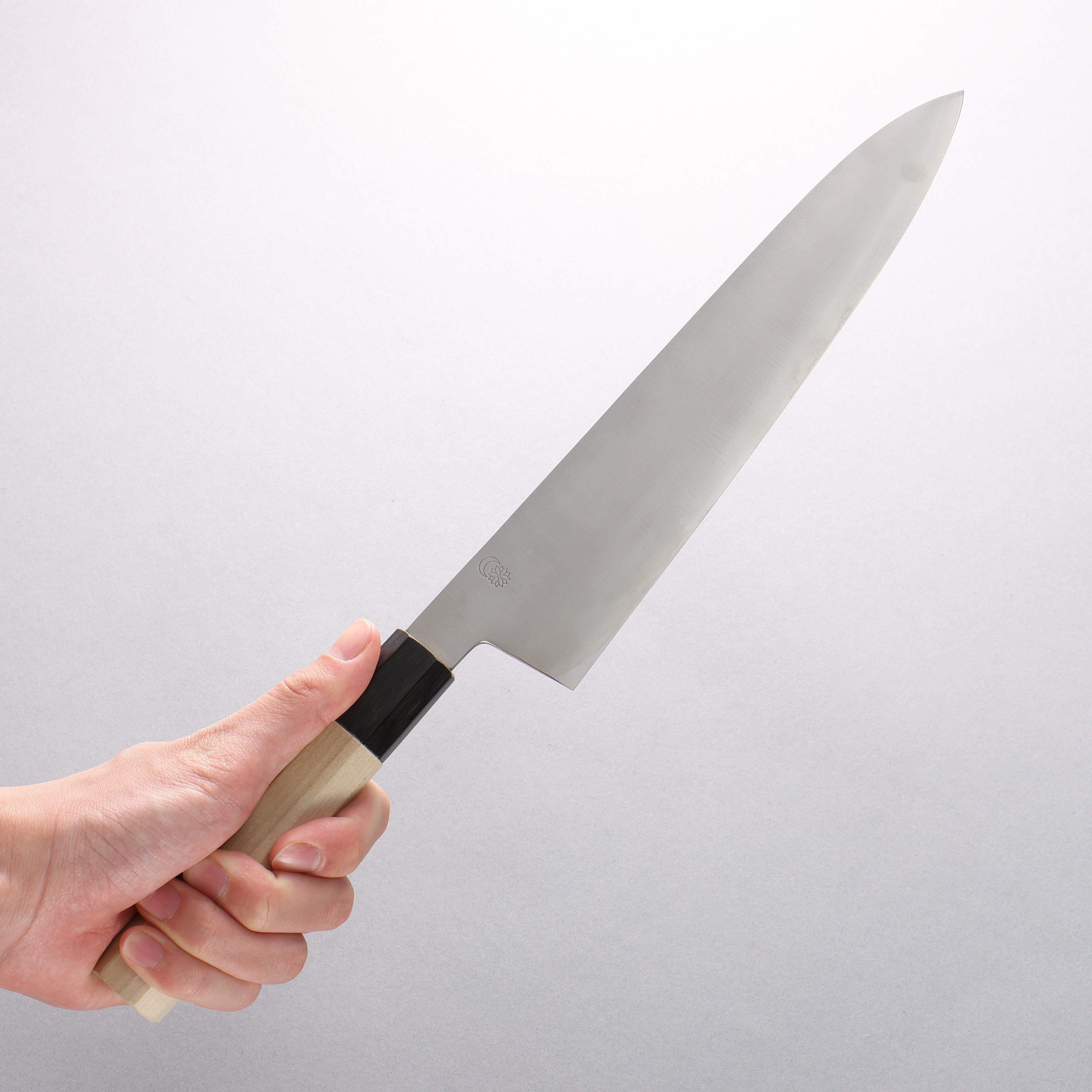 Premium Kikuzuki Silver Steel No.3 Gyuto Chef Knife 240mm - Japanese Magnolia Wood Handle - Professional Kitchen Knife for Slicing, Dicing & Meat Cutting