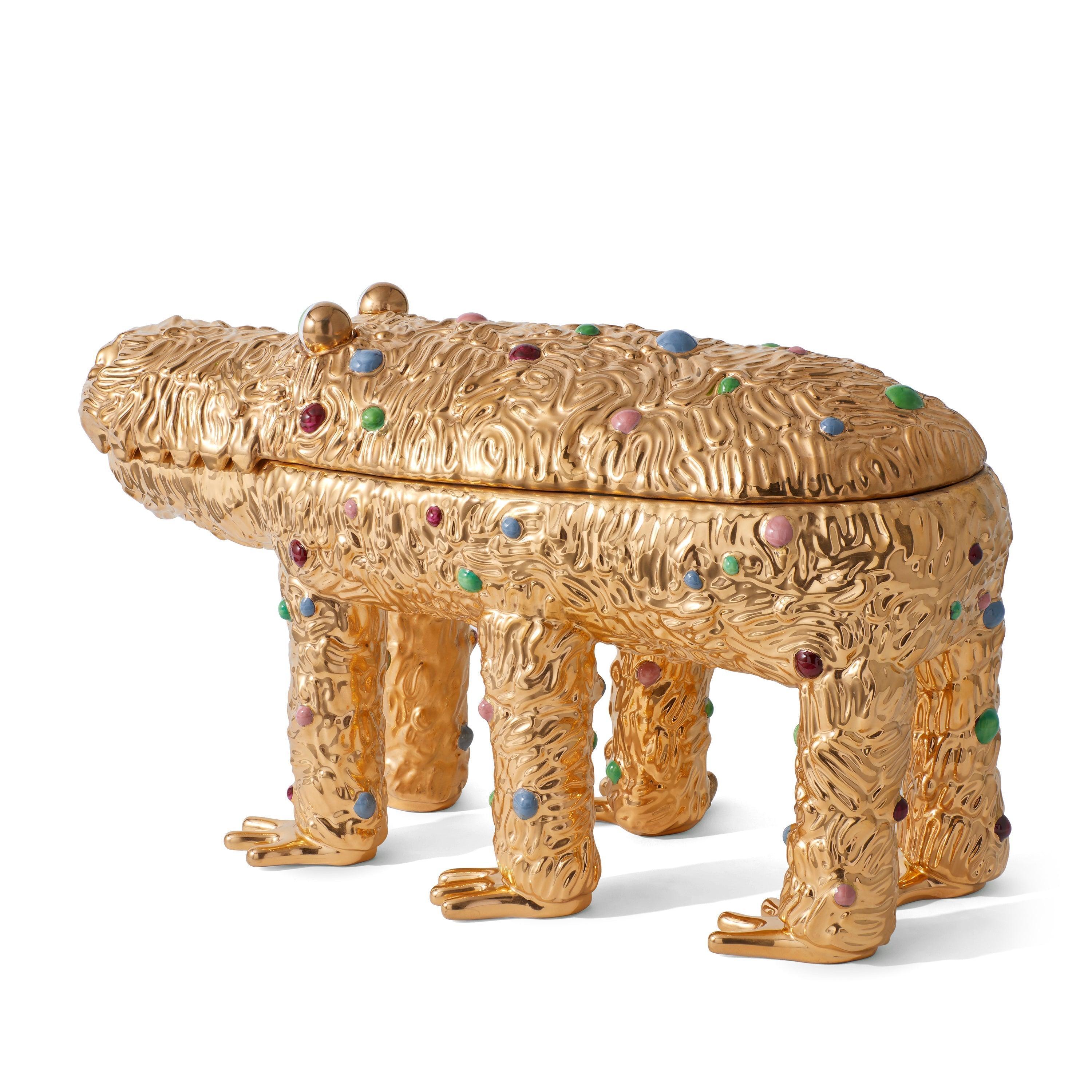 Haas Pedro the Croc Box - Limited Edition Collectible (Only 100 Made) - Perfect for Home Decor, Gift Giving & Crocodile Lover Collections