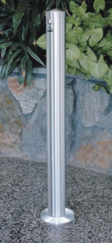 SMOKERS POST Surface Mount Heavy Gauge Gloss Brass Finish - Perfect for Outdoor Smoking Areas, Patios, and Backyard Decor