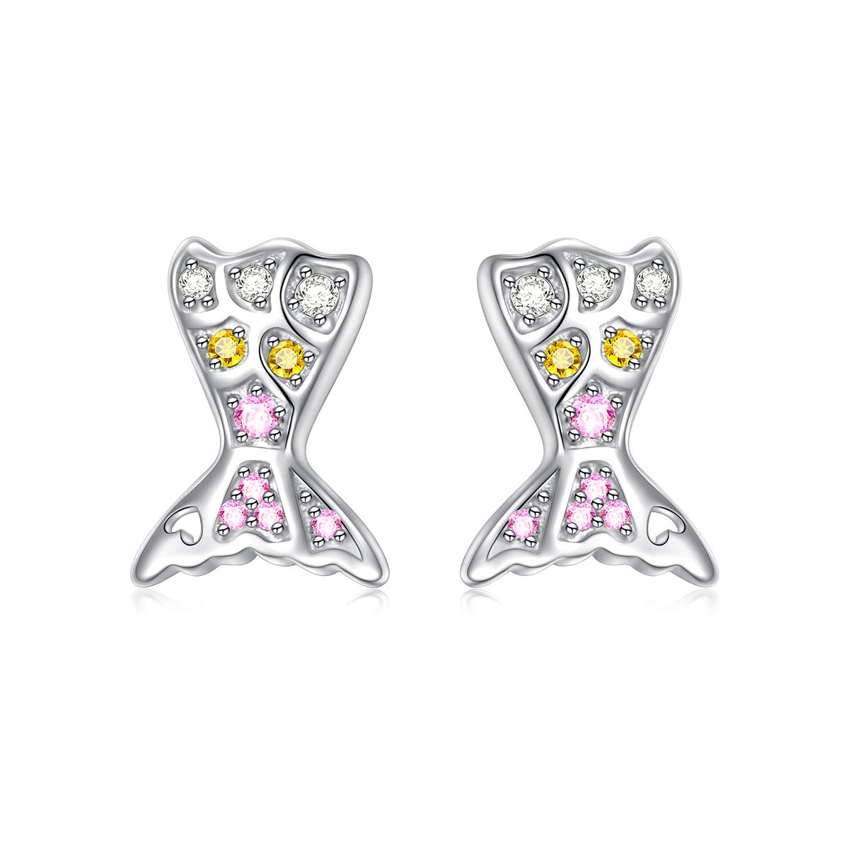S925 Sterling Silver Vegan Earrings - Mermaid, Lotus, Celtic Knot & Stingray Stud Earrings for Women | Perfect Gift for Her, Daughter, Girlfriend | Elegant Jewelry for Parties, Weddings & Everyday Wear