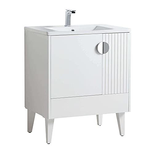 White - Polished Chrome Handles